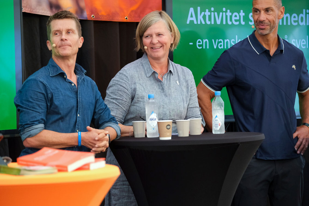 FYSISK AKTIVITET P&Aring; AGENDAEN: President i Legeforeningen, Anne-Karin Rime, sammen med hjerneforsker og lege, Ole Petter&hellip;