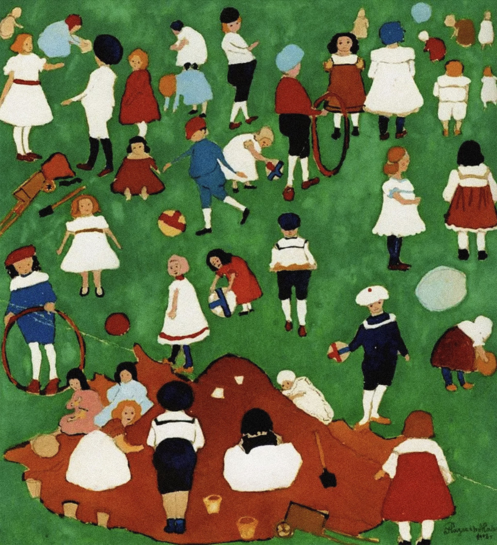 Kazimir Malevich (1879–1935), Children (1908).