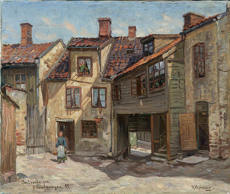 Vinkelgata 17 (tidlig 1900-tall), Arne Hjersing (1860&ndash;1928). Foto: Rune Aakvik / Oslo Museum