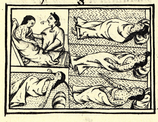 NAHUAS INFECTED WITH SMALLPOX: The transmission of epidemic diseases had catastrophic consequences for the population of the…