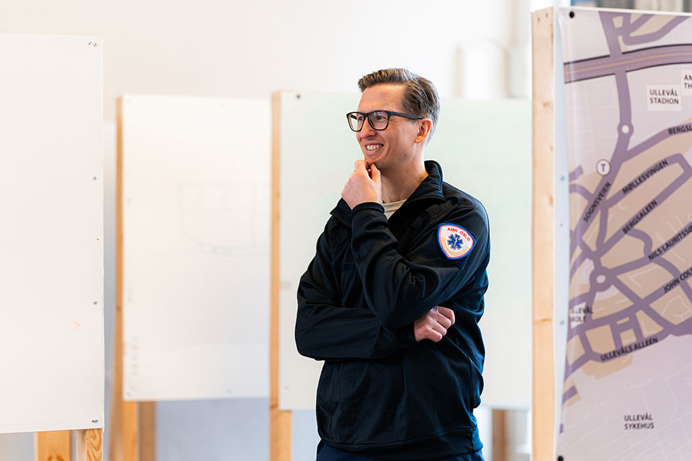 UNDERVISNING: Han har helt siden sisteåret på studiet vært engasjert som underviser og moderator, denne gangen ved OsloMet…