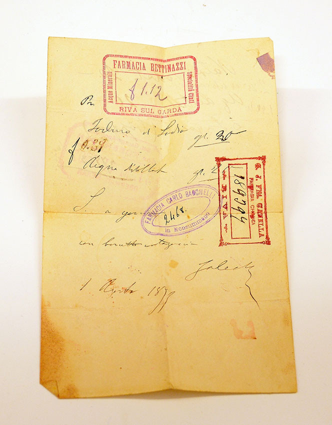 Figure 5 Italian prescription for sodium iodide. We interpret the handwritten date as 1 August 1897 (1, image 8).