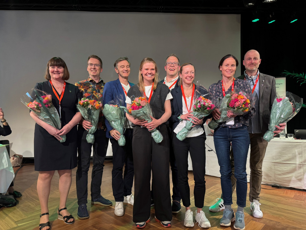 NYTT AF-STYRE: Fra venstre: Else Worren Nygård (nestleder), Torstein Sakshaug, Bernhard Holthe, Randi Hauge Tengesdal, Hans…