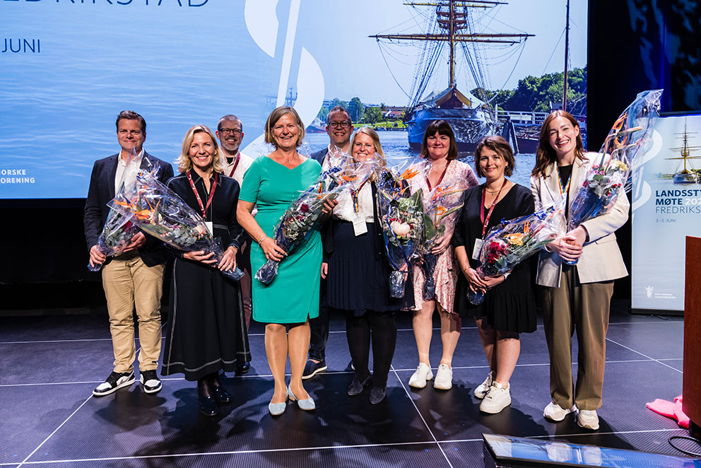 NYTT SENTRALSTYRE: Fra venstre: Ståle Clementsen, Yngvild Skåtun Hannestad, Paul Olav Røsbø, Anne-Karin Rime, Hans-Christian…