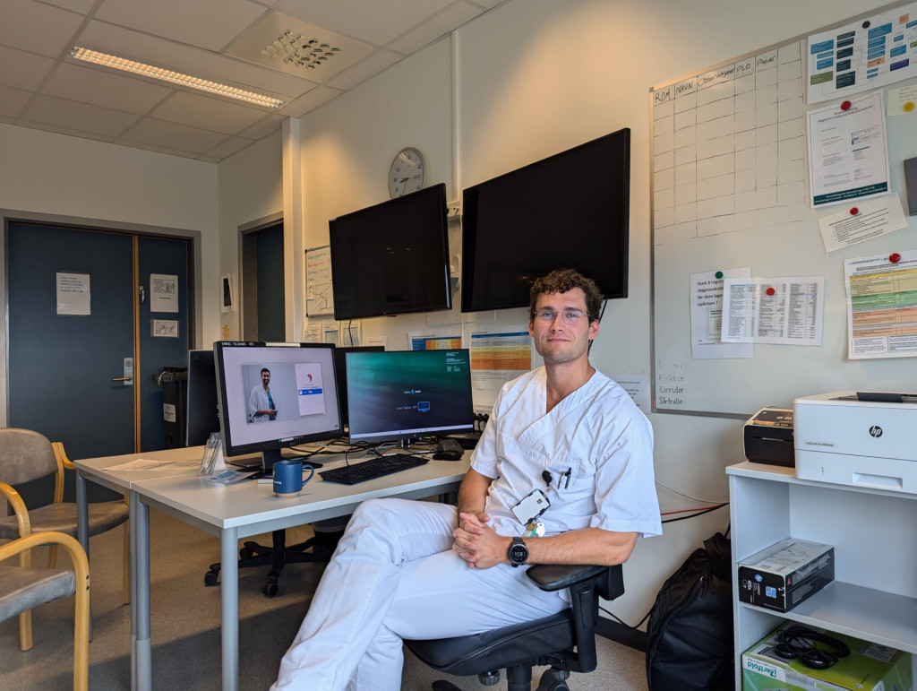 Enkelt valg: Iver Koppen trives godt med å gjennomføre LIS1 på kirurgisk avdeling i hjembyen Harstad. Foto: Hanna Sofie…