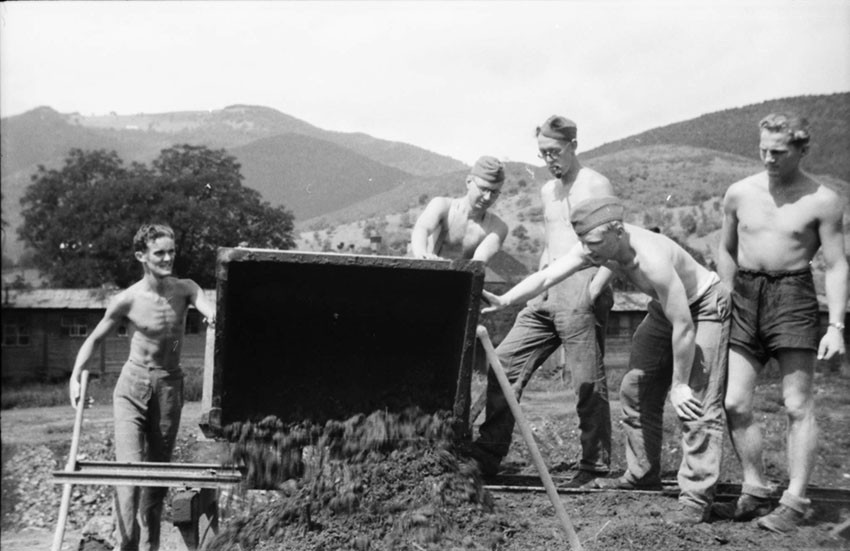 SS training camp St Andreas in Sennheim (Cernay), France. Date unknown. Photo: Hans Trygve Tveten (1918–99)/ARKIVET Peace…