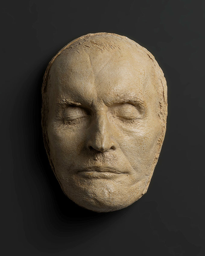 Figur 3 Munchs d&oslash;dsmaske. Foto: Ove Kvavik / Munchmuseet