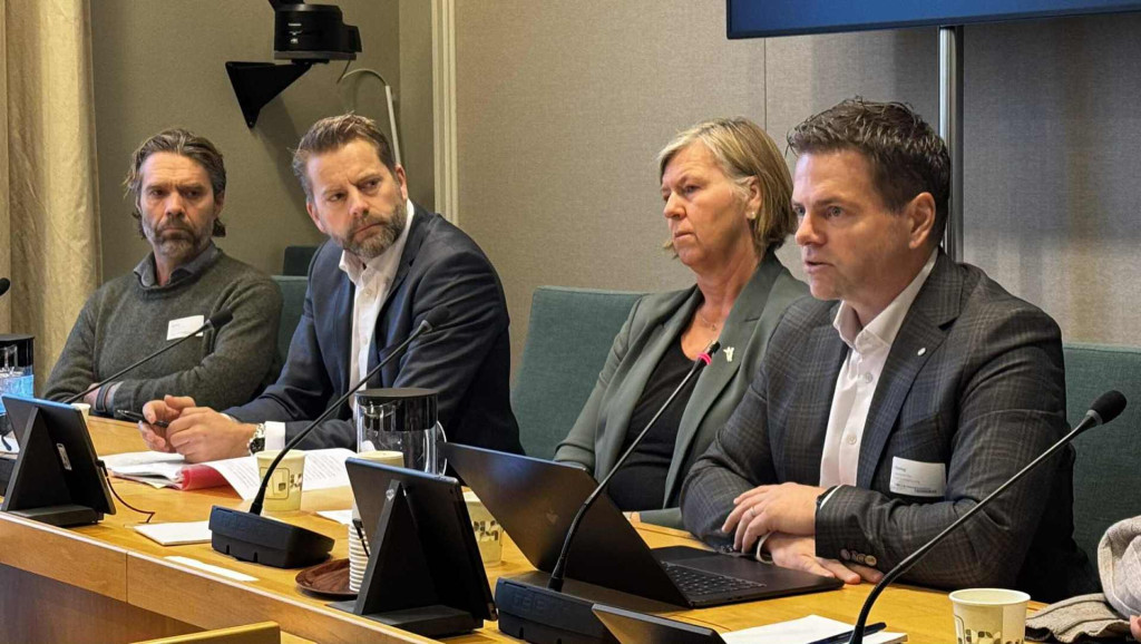 Fra venstre: Christian Grimsgaard, Lars Duvaland, Anne-Karin Rime og St&aring;le Clementsen. Foto: Legeforeningen/Tor Martin Nilsen