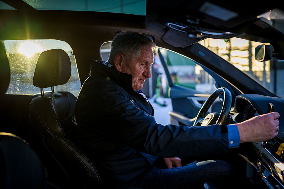 AUTOFIL: Bil har v&aelig;rt en livslang interesse. Foto: John Trygve Tollefsen