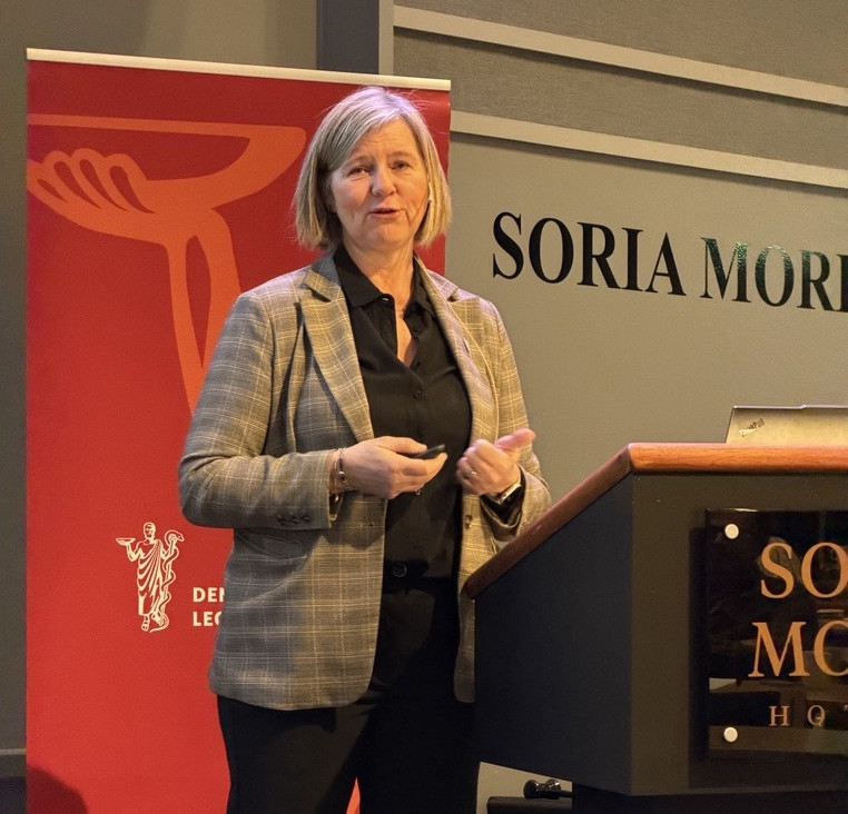 I VENTE: &ndash; I hele 2026 vil helsereform st&aring; h&oslash;yt p&aring; agendaen, sa president Anne-Karin Rime fra talerstolen. Foto:&hellip;