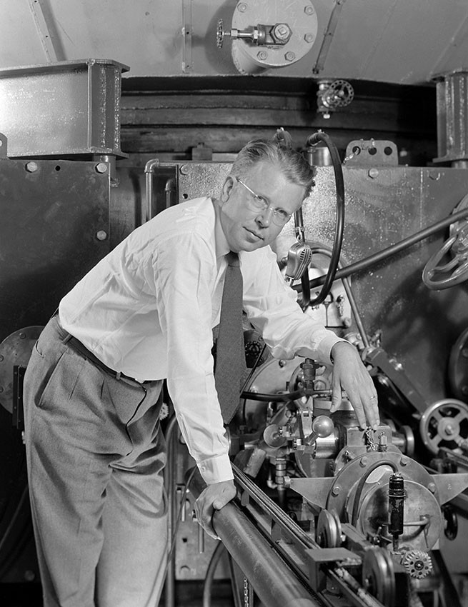 Figur 2 Ernest Lawrence (1901&ndash;58) i 1939, 38&nbsp;&aring;r gamal. Foto: Courtesy Everett Collection / NTB