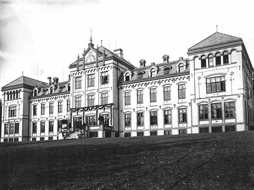 Sophies Minde sykehus, ved &aring;pningen i 1902. Foto: L. Szacinski / Oslo Museum / I offentlig eie